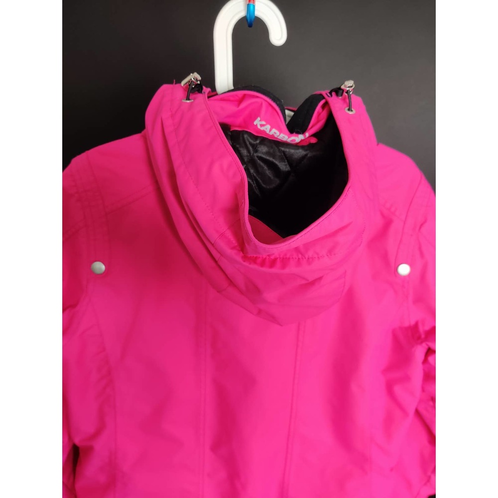 (V) RARE Karbon Women snow jacket winter ski snowboard pink waterproof sz 10 - Picture 10 of 12